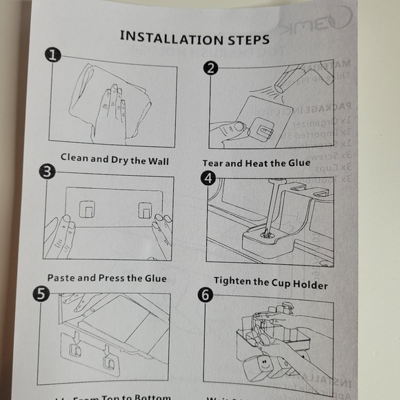 Wall Mounted Shower Caddy Bathroom Organizer NEW in Box - Picture 9 of 10